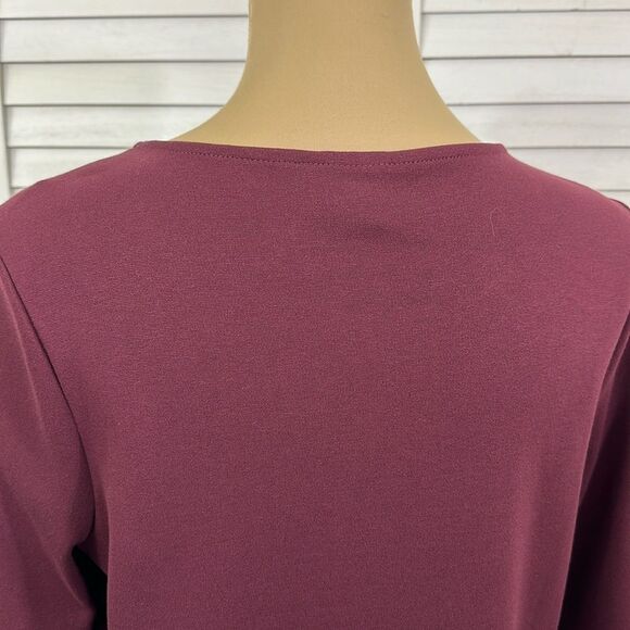 Chico's Tunic Size 1P Size 8P Faux Sueded Front Long Sleeve NWOT - Picture 9 of 16
